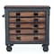 Duramax Rolling Tool Chest, Wood Top, 5 Drawer, Brown/Gray, Steel, Wood, 36 in W x 20 in D x 37 in H 68006-N - alternate 7